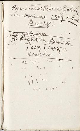 Notes nr 1 z okresu 29.06.1873 r.-24.09.1874 r.  Notatki odręczne Erazma Majewskiego dot. danych ...