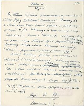 Rękopis dwudziestu ośmiu wykładów Józefa Żurowskiego pt. "Zagadnienie Kopca Krakusa na tle z...