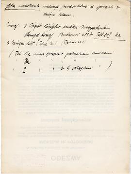 Odręczne notatki Józefa Żurowskiego na temat analogii do zabytków z Jakuszowic Małych  sporządzon...