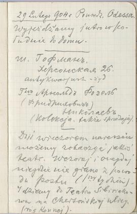Notatnik nr 61 z odręcznymi notatkami Erazma Majewskiego z okresu od 29.02.1904 r. do 29.09.1904 ...