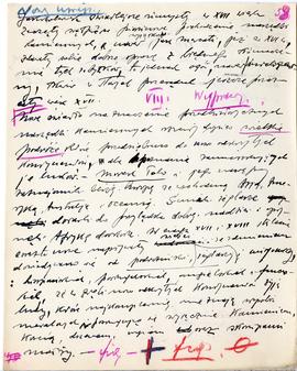 Rękopis wykładów Józefa Żurowskiego z zakresu archeologii przedhistorycznej  strona 111: "[…...