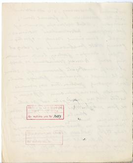 Rękopis wykładów Józefa Żurowskiego z zakresu archeologii przedhistorycznej  strona 210: pieczątk...