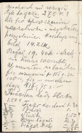 Notes nr 17 z wpisami odręcznymi  Erazma Majewskiego z okresu 03.12.1882 r.- 01.04.1884 r.  strona.