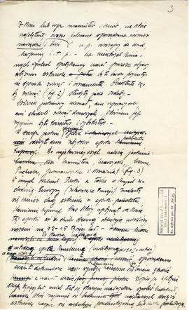 Rękpis wykładu wakacyjnego Józefa Żurowskiego pt. "Przedhistoryczni mieszkańcy jaskini Ojcow...