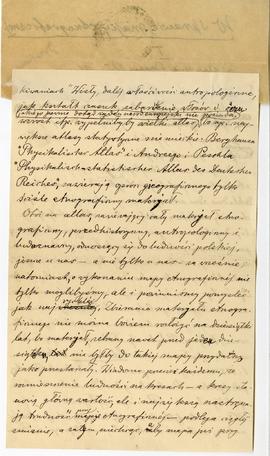 List od prof. dr. Łęgowskiego do Erazma Majewskiego (rękopis)  strona 2