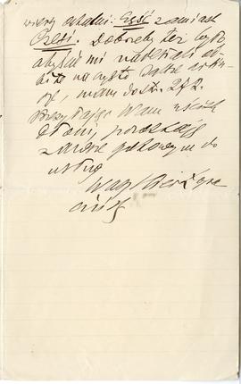 List od Hieronima Rafała Łopacińskiego do Erazma Majewskiego (rękopis)  strona 3
