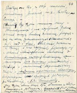 Rękopis trzech wykładów Józefa Żurowskiego pt. "Okres Wikingów w Skandynawji" z roku ak...