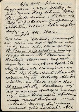 Notatnik nr 86 z odręcznymi notatkami Erazma Majewskiego z okresu od 01.10.1915 r. do 20.04.1916 ...