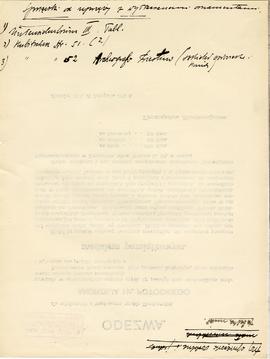 Odręczne notatki Józefa Żurowskiego na temat analogii do zabytków z Jakuszowic Małych  sporządzon...