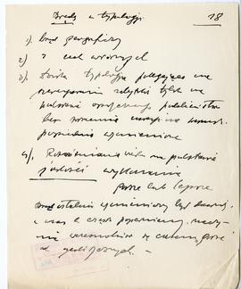 Rękopis jedenastu wykładów Józefa Żurowskiego pt. "Epoka bronzu ze szczególnem uwzględn. pod...