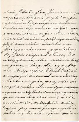 List od Marii Butrymówny do Erazma Majewskiego (rękopis)  strona 2