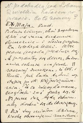 Notatnik nr 82 z odręcznymi notatkami Erazma Majewskiego z okresu od 04.05.1915 r. do 26.06.1915 ...