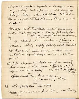 „Notatnik (brulion) Archeologiczny Erazma Majewskiego” - notatki dawniejsze  6.05 - 13.05.1893 r.