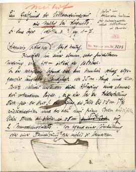 Brulion Józefa Żurowskiego zawierający zbiór luźnych kartek z notatkami w języku polskim i niemie...