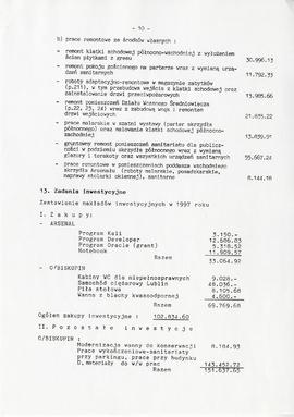 Państwowe Muzeum Archeologiczne w Warszawie. Sprawozdanie z działalności w roku 1997.  Maszynopis...