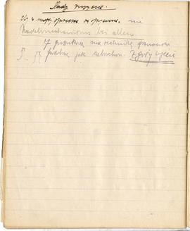 Brulion Józefa Żurowskiego "Żurowski 1918" z notatkami w języku niemieckim z okresu stu...