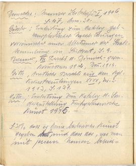 Brulion Józefa Żurowskiego z notatkami w języku niemieckim z okresu studiów w Wiedniu  strona 31