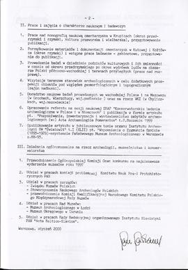 Państwowe Muzeum Archeologiczne w Warszawie. Sprawozdanie z działalności w roku 1999.  Maszynopis...