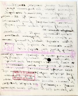 Rękopis wykładów Józefa Żurowskiego z zakresu archeologii przedhistorycznej  strona 62: pieczątka...