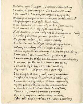 "Opowieść o Biżanie i Maniże" tłum. A. Freimana (rękopis)  strona 2