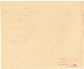 Rękopis. Pismo konserwatora Michała Drewko z dnia 27 marca 1922 r. do Ministerstwa Wyznań Religij...