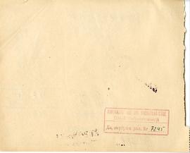 Rachunek z dnia 29.02.1931 r. za pracę Jana Pawlęgi na wykopaliskach w Złotej  strona 2: pieczątk...