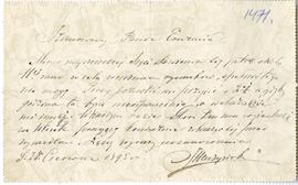 List od Juliana Maszyńskiego do Erazma Majewskiego (rękopis)  strona 1