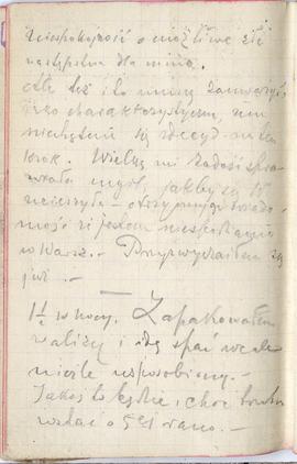 Notes nr 26 z wpisami odręcznymi  Erazma Majewskiego z okresu od 21.07.1886 r. - 05.12.1886 r. st...