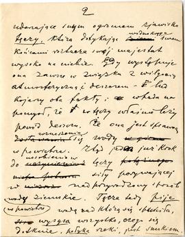 Rękopis p.t. "Tęcza" z dnia 01.01.1892 r.  strona: "uderzające swym ogromem zjawis...
