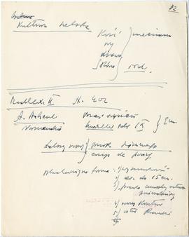 Rękopis szesnastu wykładów Józefa Żurowskiego pt. "Początki kultury ludzkiej" z roku ak...