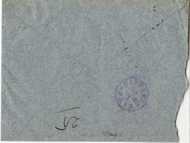 Koperta zaadresowana przez Hieronima Rafała Łopacińskiego do Erazma Majewskiego (rękopis  stempel...