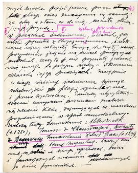 Rękopis wykładów Józefa Żurowskiego z zakresu archeologii przedhistorycznej  strona 81: "[…]...