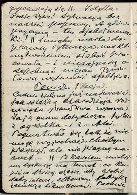 Notatnik nr 87 z odręcznymi notatkami Erazma Majewskiego z okresu od 21.04.1916 r. do 31.12.1916r...