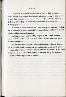 Państwowe Muzeum Archeologiczne w Warszawie. Sprawozdanie z działalności w roku 1984. Mszynopis. ...