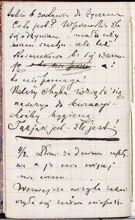 Notes nr 28 z wpisami odręcznymi  Erazma Majewskiego z okresu od 24.02.1887 r.-14.07.1887 r.  str...