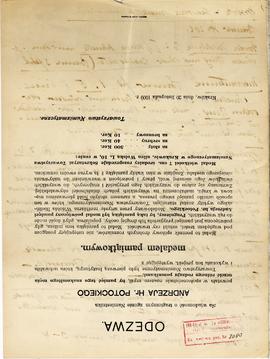 Odręczne notatki Józefa Żurowskiego na temat analogii do zabytków z Jakuszowic Małych  sporządzon...