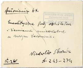 Fiszka z odręcznymi notatkami bibliograficznymi Józefa Żurowskiego  strona 1: "Antoniewicz W...