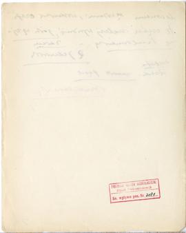 Rękopis dziewięciu wykładów Józefa Żurowskiego pt. "Osadnictwo przedhistoryczne w dorzeczu G...