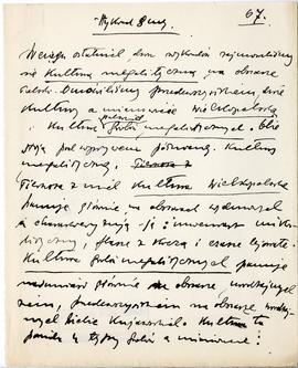 Maszynopis i rękopis trzynastu wykładów Józefa Żurowskiego na temat kultury megalitycznej  strona...