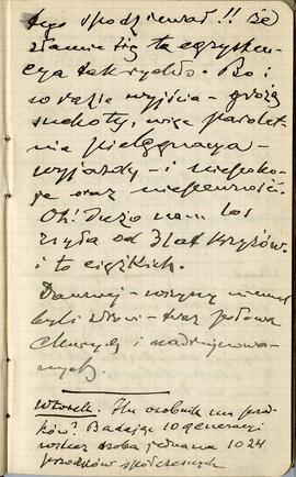 Notatnik nr 71 z odręcznymi notatkami Erazma Majewskiego z okresu od 26.05.1911 r. do 08.08.1912 ...