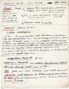 Odręczne notatki Józefa Żurowskiego na temat analogii do zabytków z Jakuszowic Małych  sporządzon...