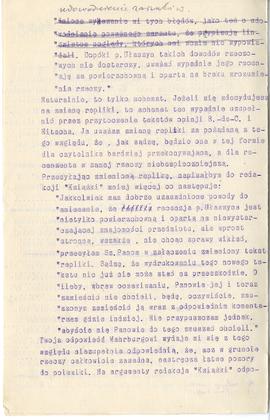 List od Marjana Massoniusa do Erazma Majewskiego (maszynopis  rękopis)  strona 2