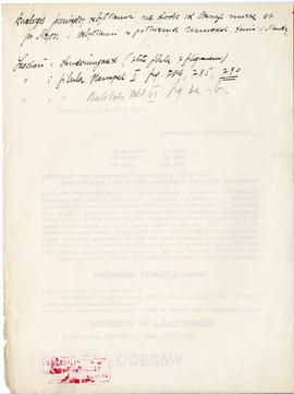 Odręczne notatki Józefa Żurowskiego na temat analogii do zabytków z Jakuszowic Małych  sporządzon...