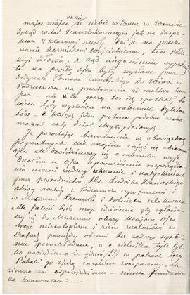 List od Ludomira Jastrzębowskiego do Erazma Majewskiego (rękopis)  strona 2