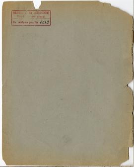 Brulion Józefa Żurowskiego zawierający zbiór luźnych kartek z notatkami w języku polskim i niemie...