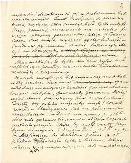 Rękopis niekompletny z dnia 11.11.1906 r.-fragment artykułu p.t. "Listek ulotny"  stron...