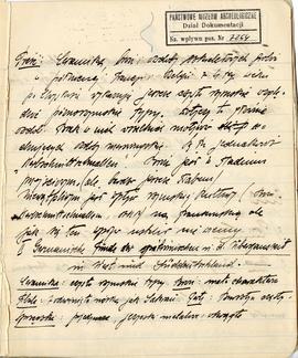 Brulion Józefa Żurowskiego pt. "Plastyka od Fidiasza począwszy" z odręcznymi notatkami ...