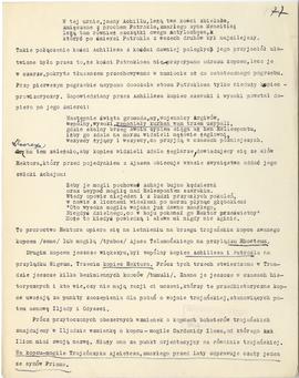 Rękopis dwudziestu ośmiu wykładów Józefa Żurowskiego pt. "Zagadnienie Kopca Krakusa na tle z...