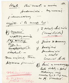 Rękopis jedenastu wykładów Józefa Żurowskiego pt. "Epoka bronzu ze szczególnem uwzględn. pod...