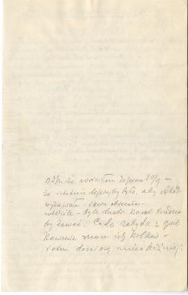 List od Michała Brensztajna do Erazma Majewskiego (rękopis)  strona 3